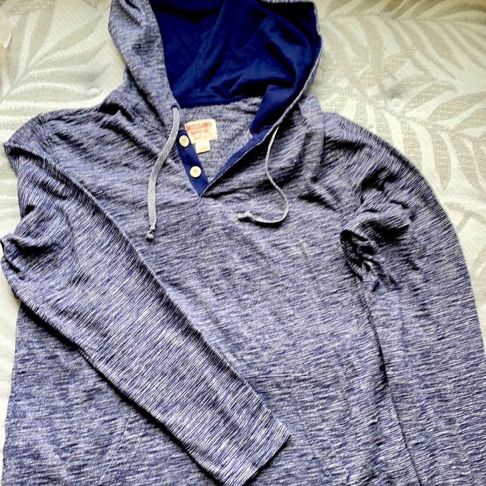 Mossimo lightweight hoodie, Blue, size L.